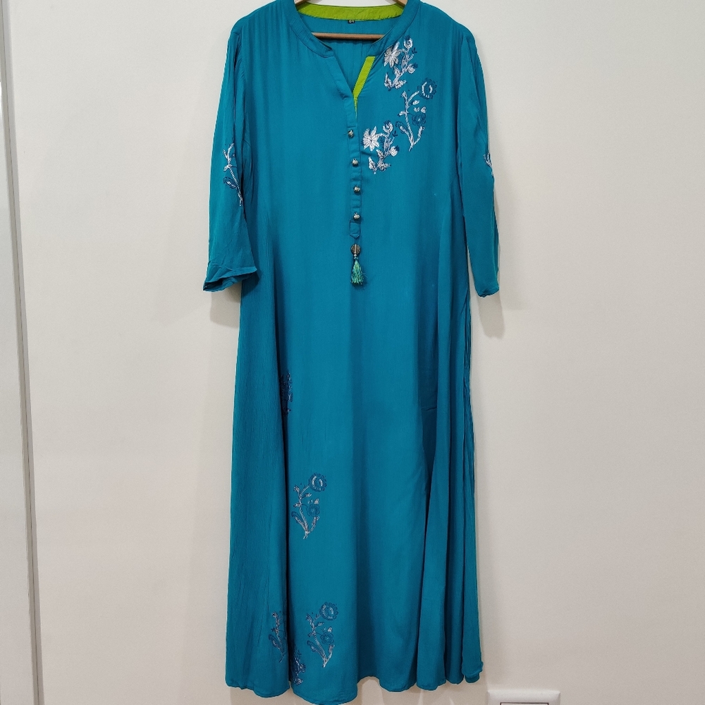 (NWOT) Sea Green Kurti - Picture 1 of 8